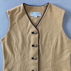 St John Collection by Marie Grey - wool waistcoat-size 4